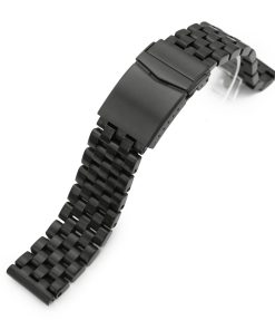 20mm, 22mm Super Engineer I Watch Band Straight End, 316L Stainless Steel Diamond-like Carbon (DLC coating) V-Clasp